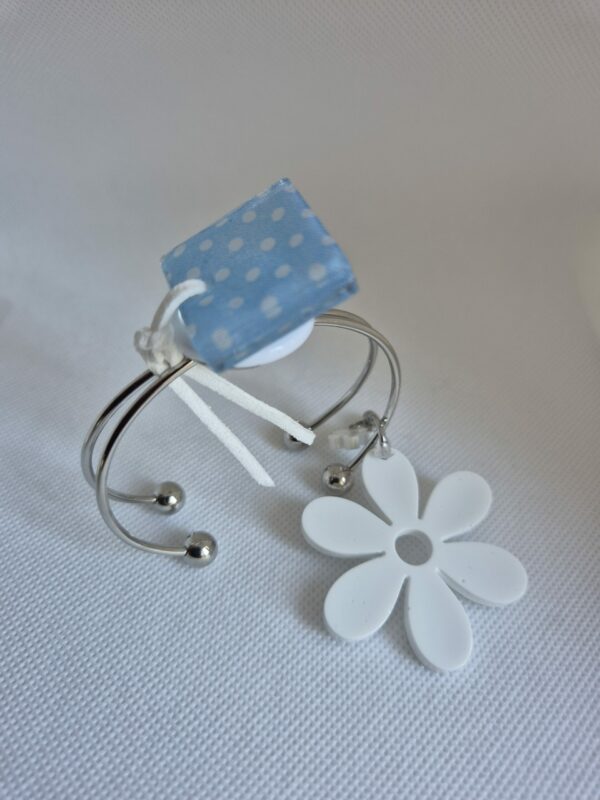 Bracelet Berlingot Breloques bleu ciel