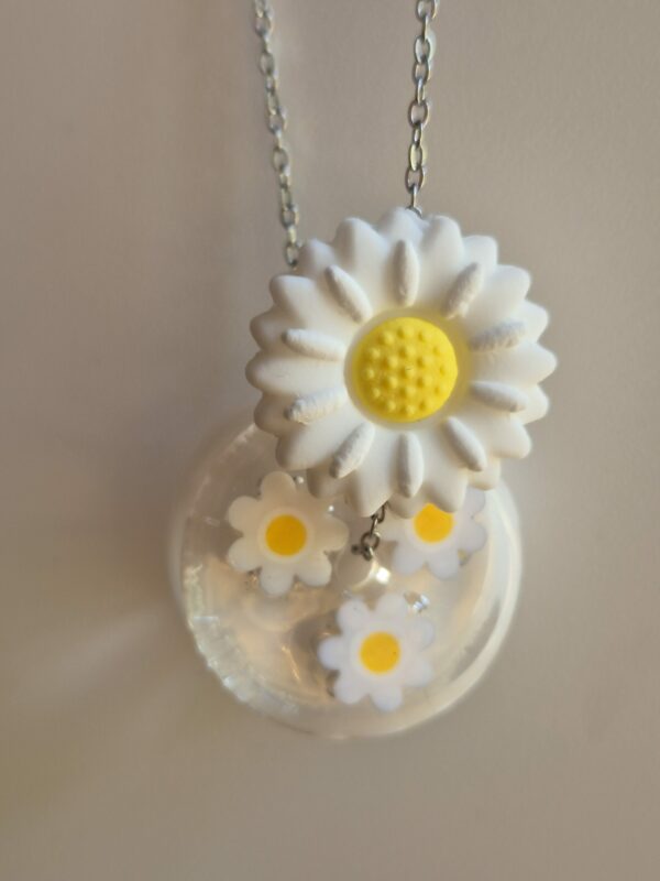 Collier Pâquerette blanc