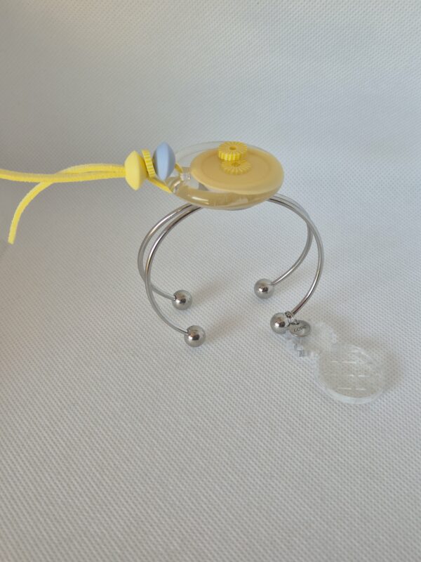 Bracelet Ananas Breloque cordon jaune