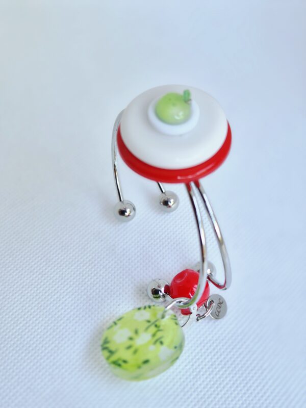 Bracelet Pomme D'Api rouge Breloques