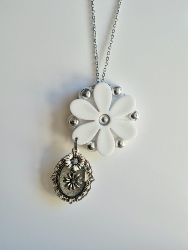 Collier DISCO POP blanc